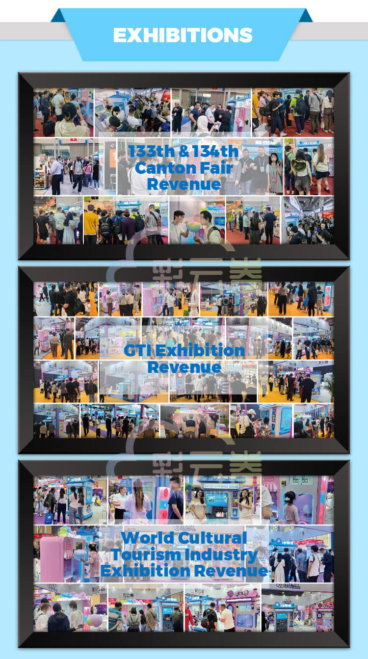 CT580mini Cotton Candy Vending Machine Automated For Indoor / Outdoor