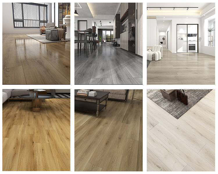 Wood Texture Indoor Decoration 4mm 5mm 6mm PVC SPC Click Lock Vinyl Graphic Design European Home Office
