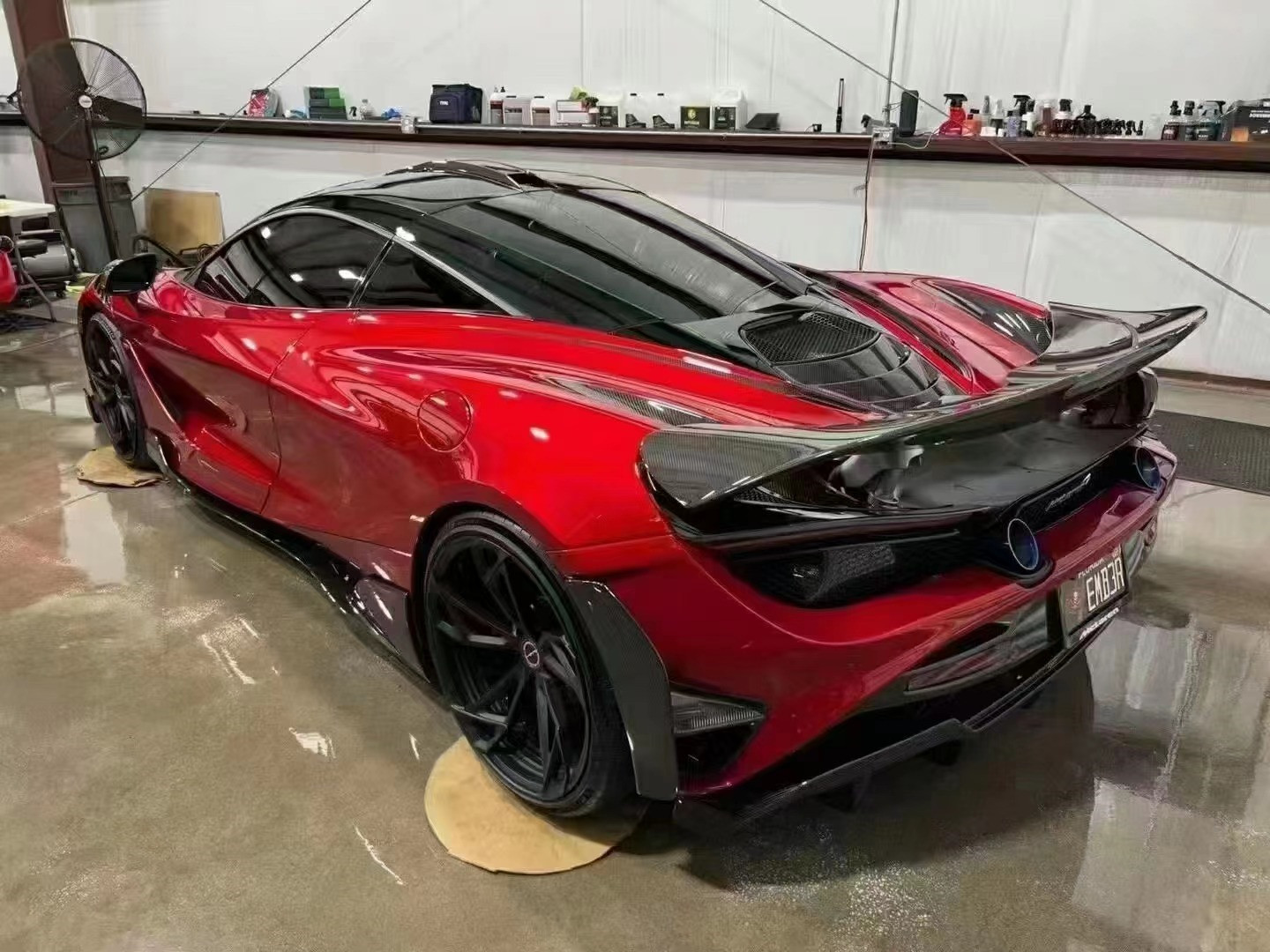 Carbon Fiber Mclaren Wide Body RYFT Style Lip Diffuser Spoiler Body Kit