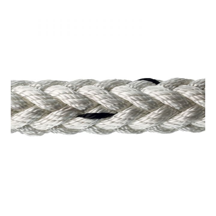 Durable Sea Towing 8 Strand White 48mm Polpropylene Monofilament Crossing Laid with rope noose 2 sides