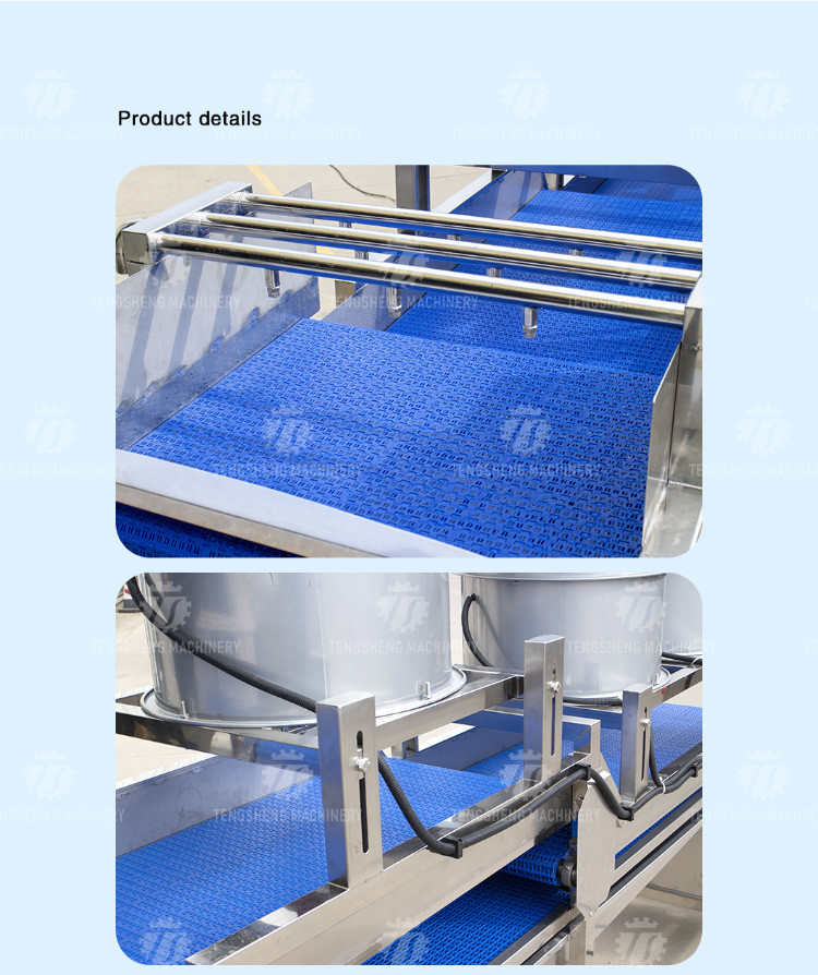 380V Stainless Steel Mesh Belt Air Drying Machine for Fruit And Vegetable