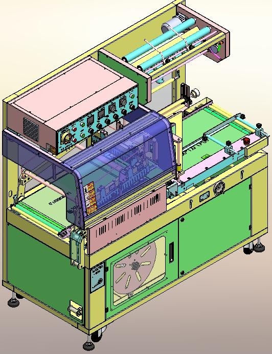 Small Carton PVC Heat Seal Shrink Wrap Machine PE POF Packaging Case Bottles