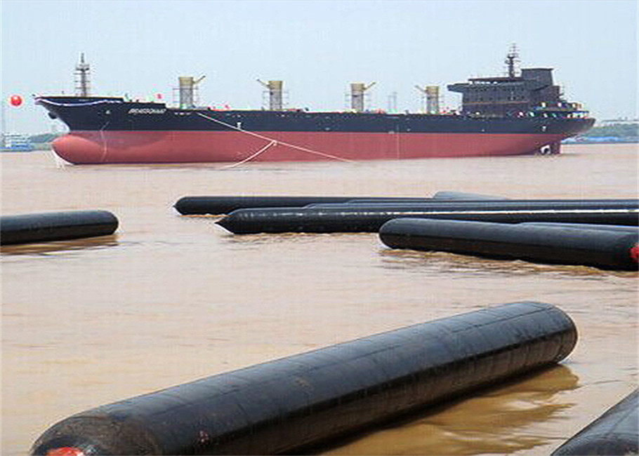 High Pressure Black Shiping Launching Heavy Lifting Inflatable Marine Rubber Airbag