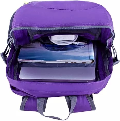 Red BSCI Foldable Hiking Backpack 35L Mountain Equipment Rucksack Waterproof