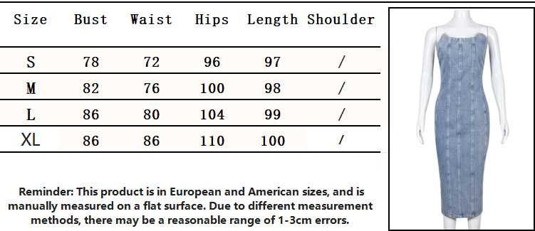 Hot Evening Dresses For Women French Patchwork Blue Tencel Slim Denim Style