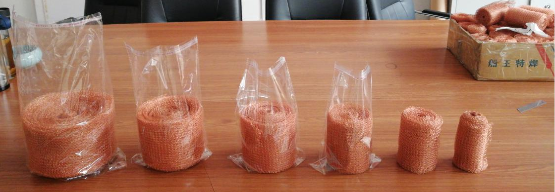 Pest Control Copper Knitted Mesh 500mm Width 10m Length Wear Resistance