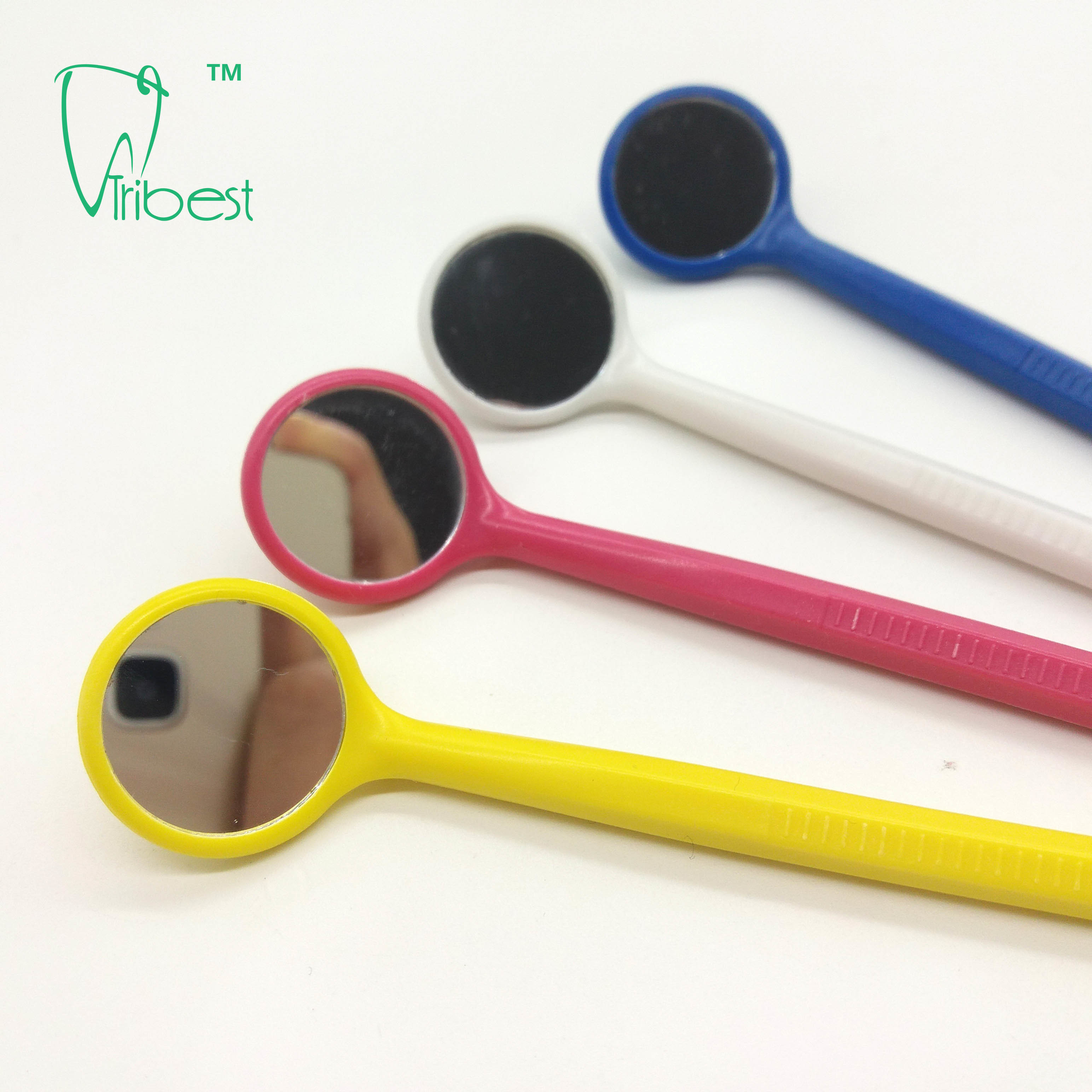 Plastic Disposable Dental Mirror With Spatula
