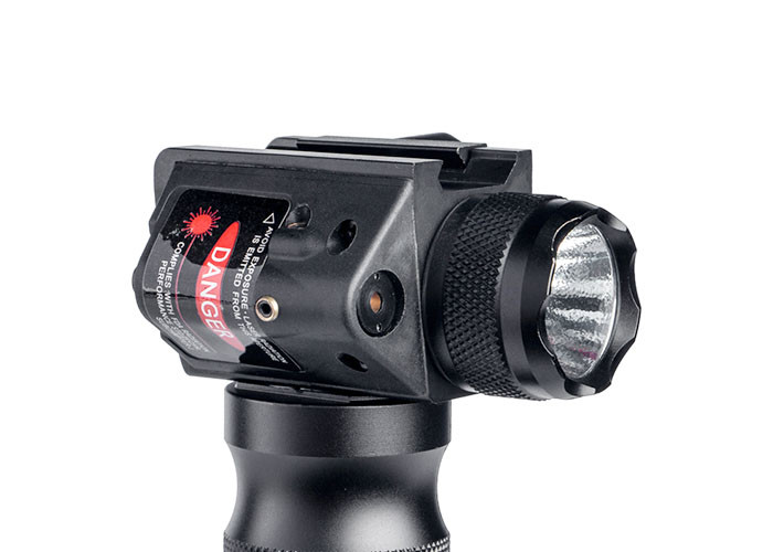 Aluminum Alloy Grip Tactical LED Flashlight 0.35kg Light Weight Concentrated Illumination