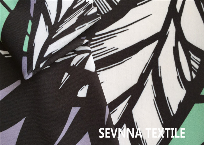 Wet Look Printed Recycled Nylon Fabric Matt Shinny For Dance Swimsuit