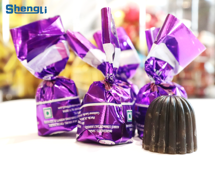 98% Qualification Rate Semi-automatic Chocolate Tablet Cellophane Fold Wrapping Machine