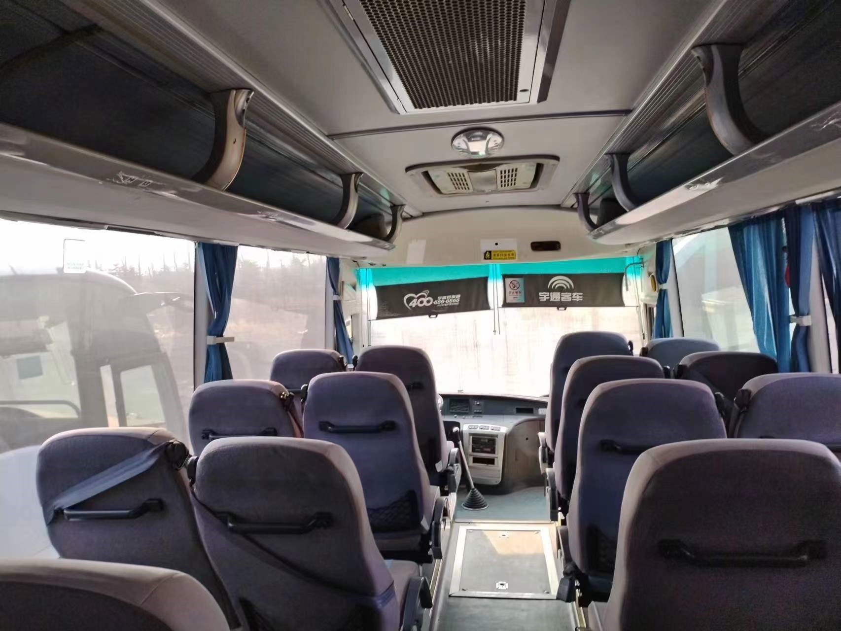 Used Passenger Bus 51 Seats Double Doors Leaf Spring Suspension Weichai Engine Young Tong Bus