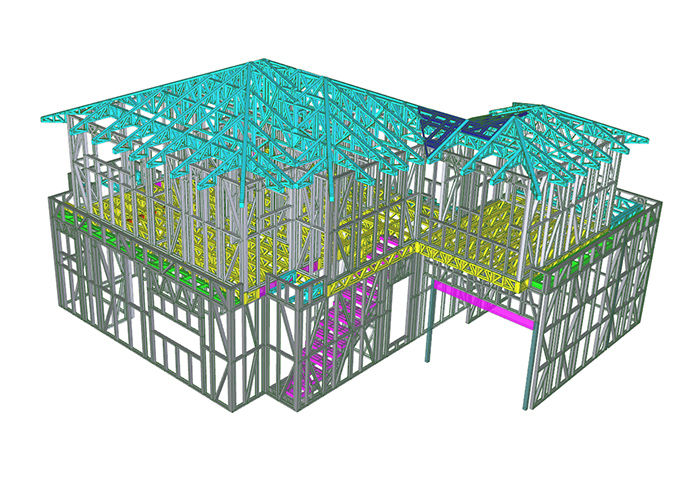 Australian Standard Prefab Light Guage Steel Frame House 2nd Floor Town House