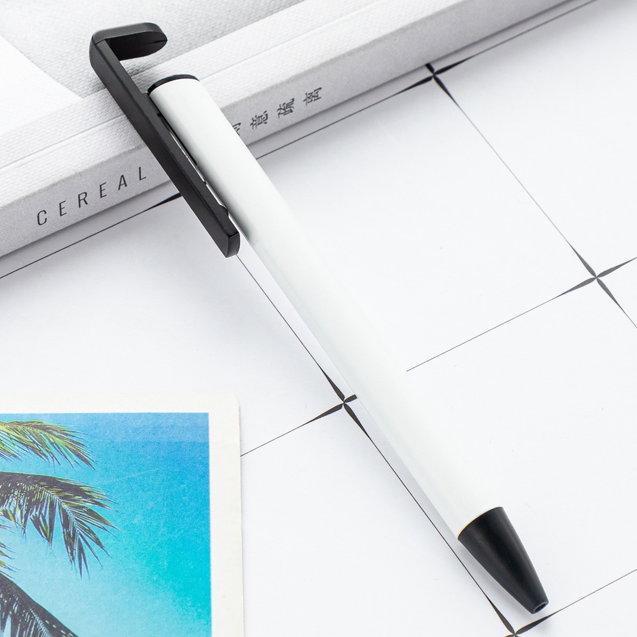 Sublimation Blanks Plastic Ballpoint Pen Creative Promotional Pen For DIY Logo Printing