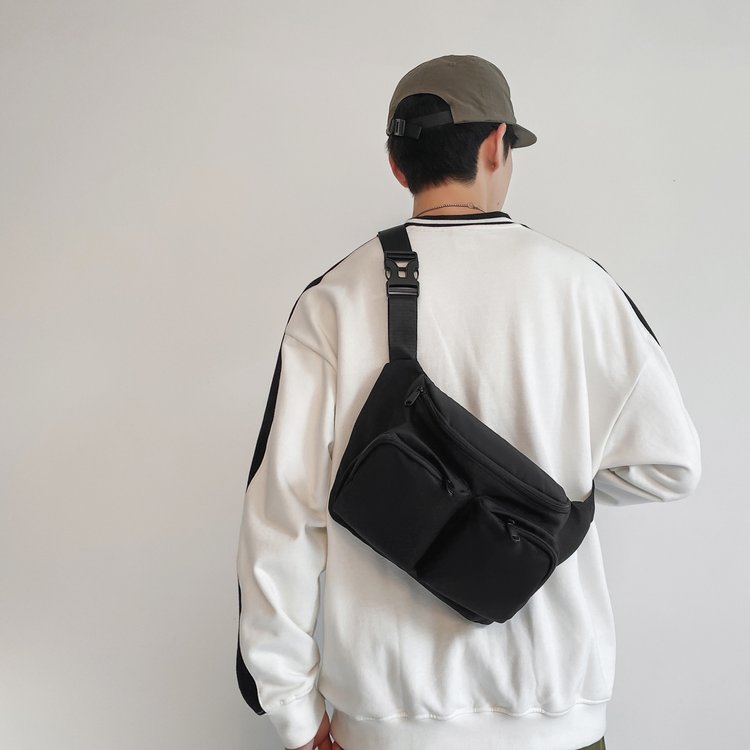 Sympathy Casual Sport Shoulder Chest Bag Waterproof Nylon Men Women Waist Bag