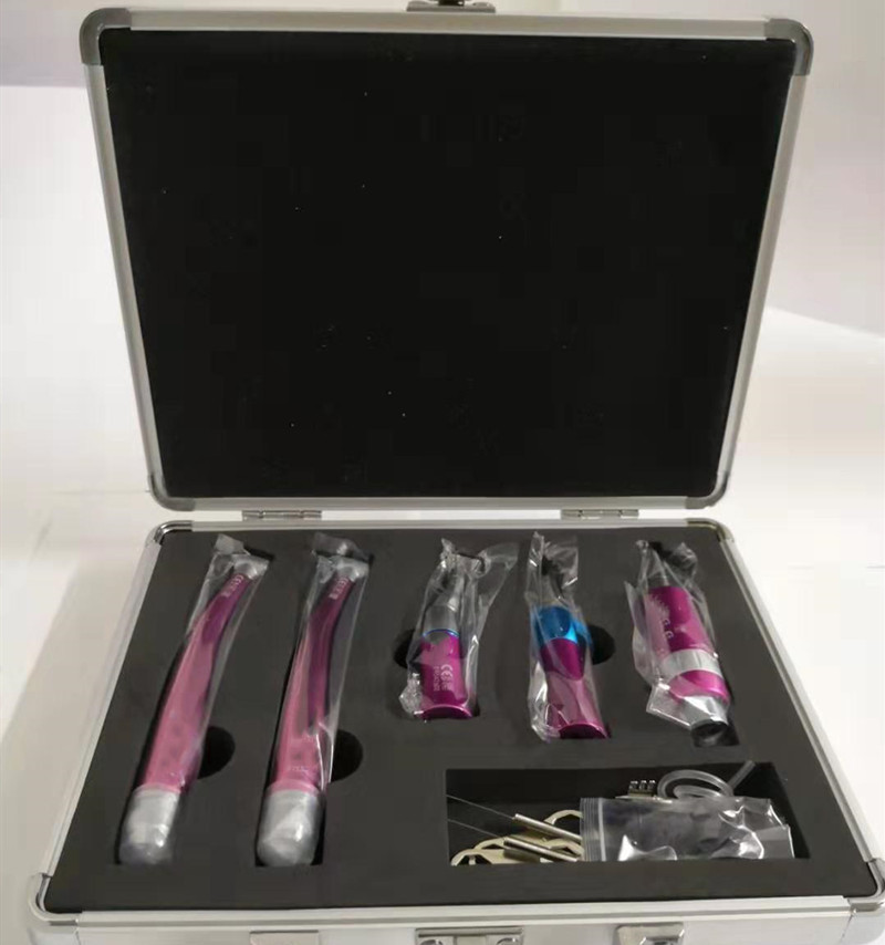 Air Turbine Dental Colorful Color Handpiece Kit High Low Speed Led Dental Handpiece Kit