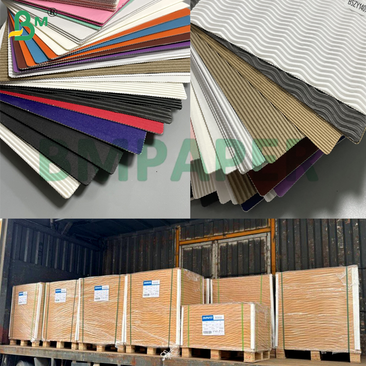 1mm Corrugated Structure Colour Anti-Deformation Corrugated Paper For Handicrafts & DIY Logistics & Shipping
