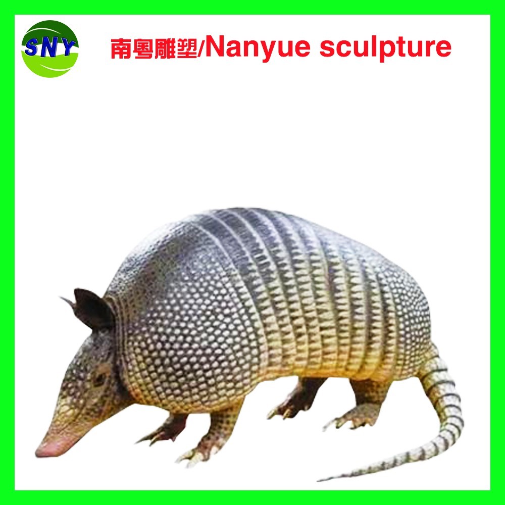Hotel mall deco artificial statue China protected animal pangolin model doll as decoration statue