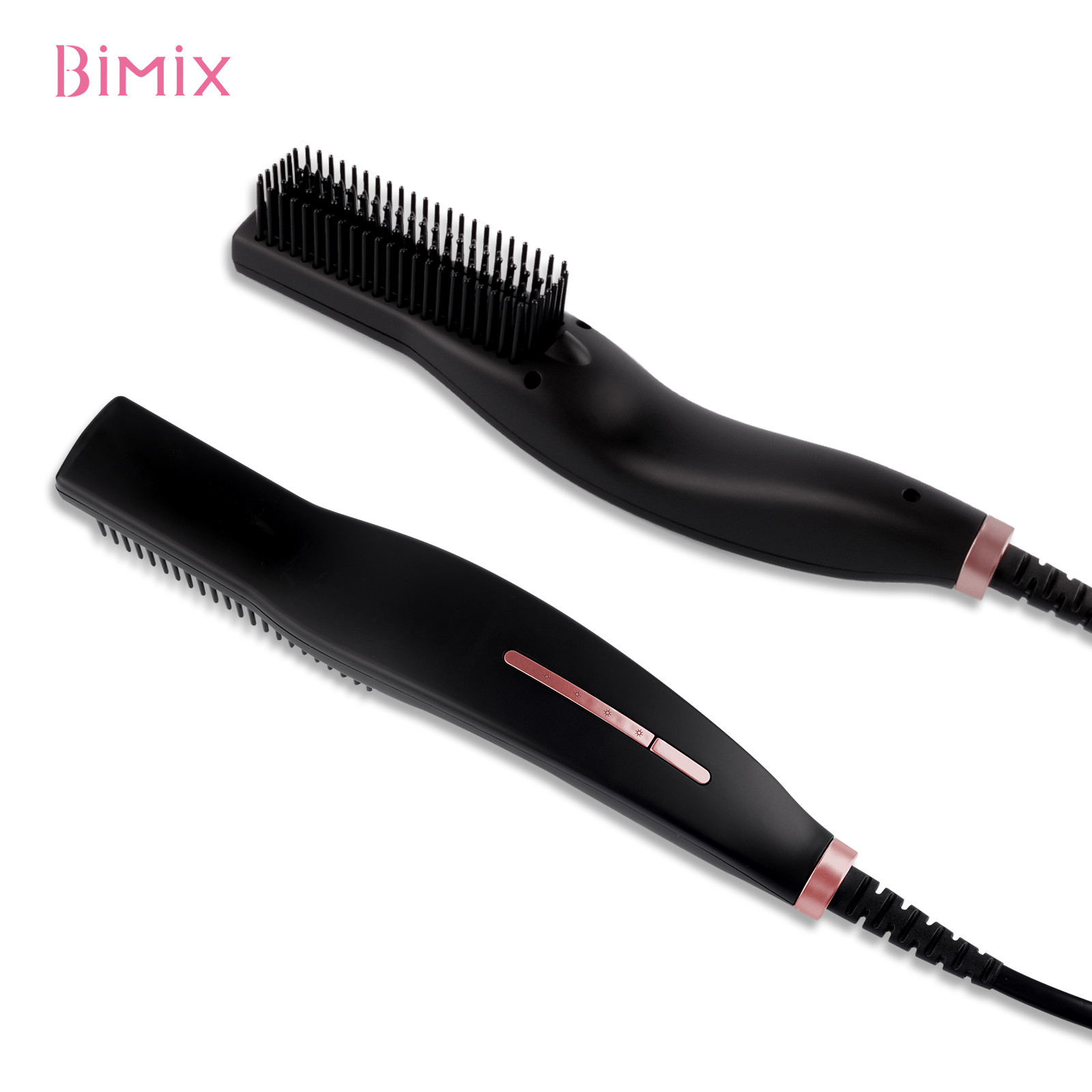Black PTC Heating 4 Temperatures Ceramic Beard Brush