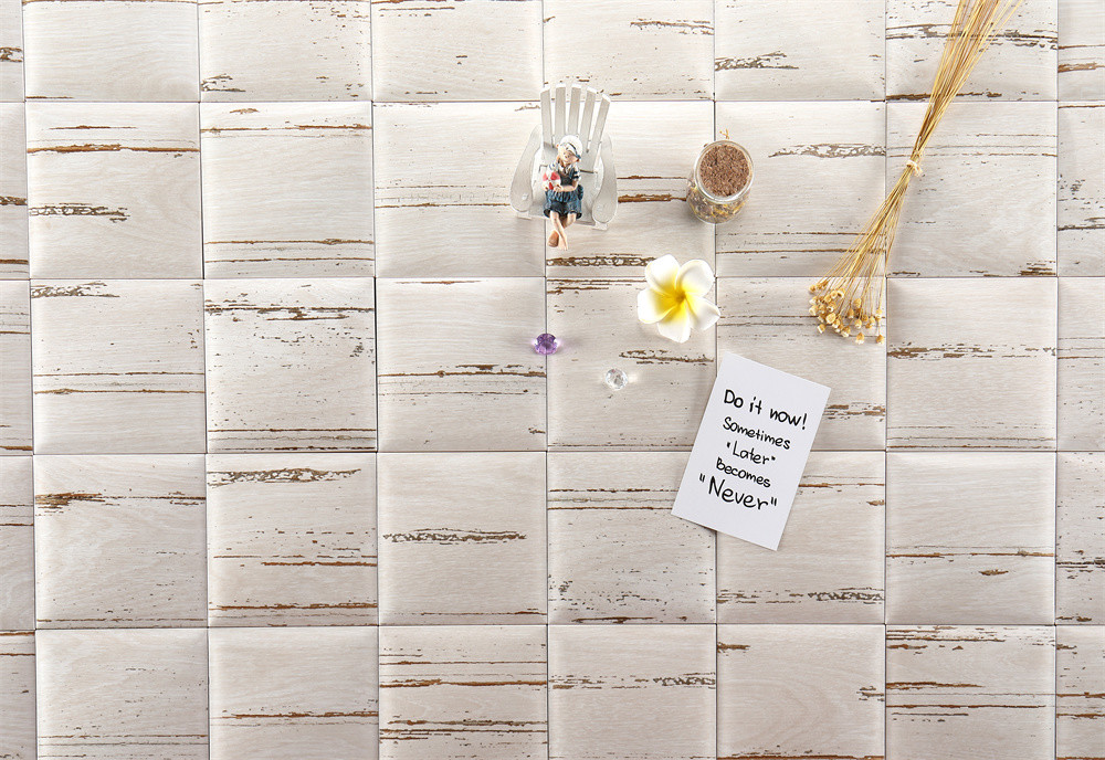 Beige 152x152mm Square Ceramic Indoor Bread Tiles For Kitchen And Living Room