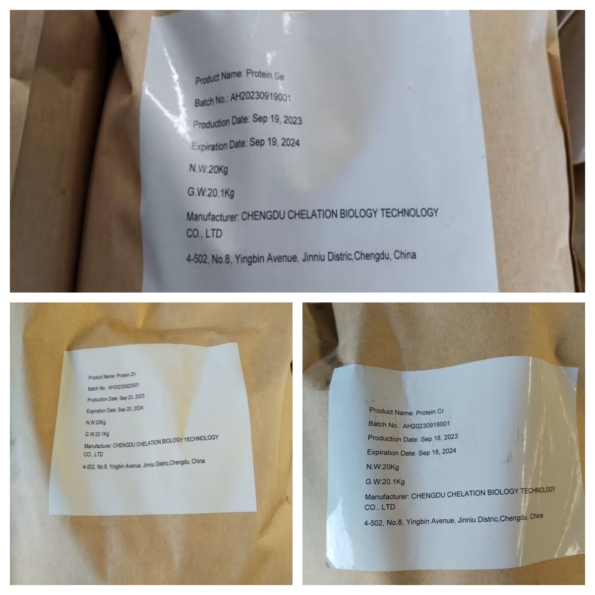 24 Months Shelf Life Feed Additive Manganese With Proteinate 20%min Mn 10%