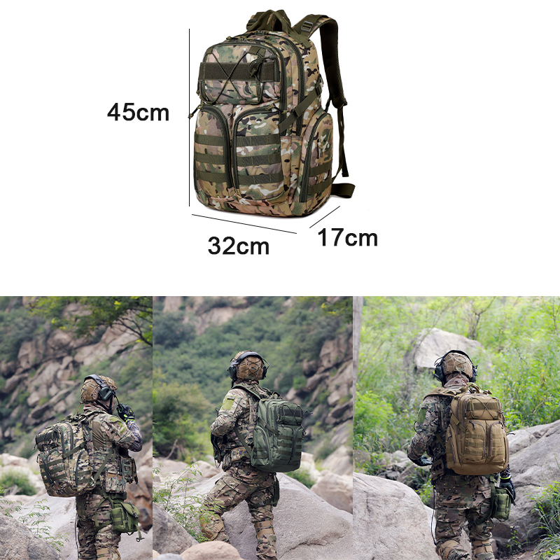 Men's Outdoor Fitness Hiking Backpack Tactical Bag Waterproof Multifunctional Wholesale