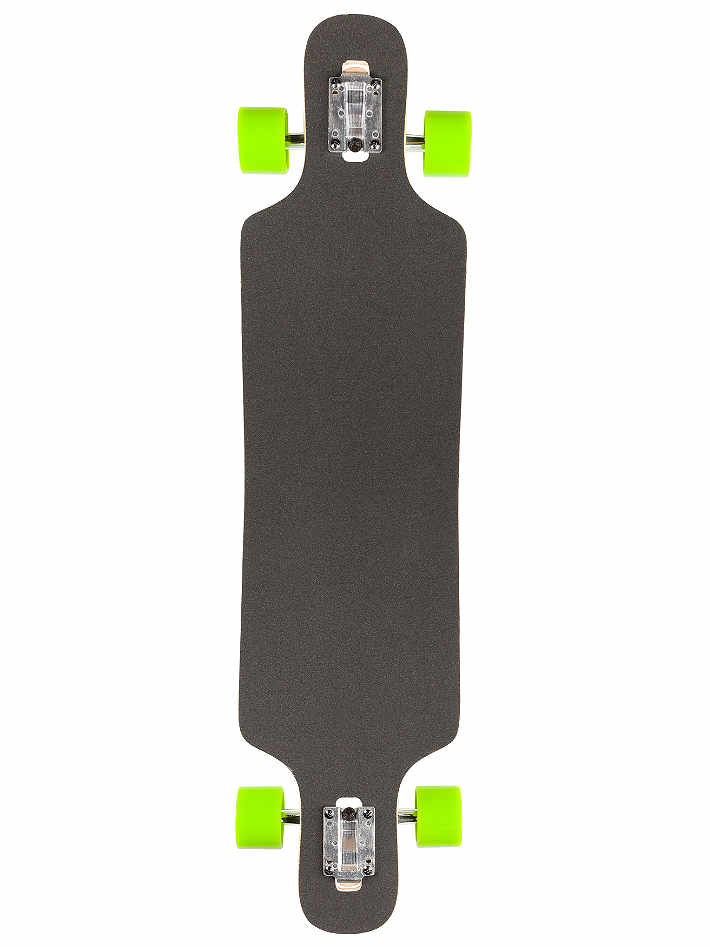 Longboard china supplier 40inch Cambered Pintail Longboard With 7inch UB Truck Green Wheels