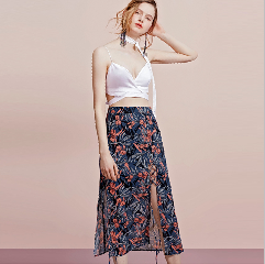 pleated fashion women skirt