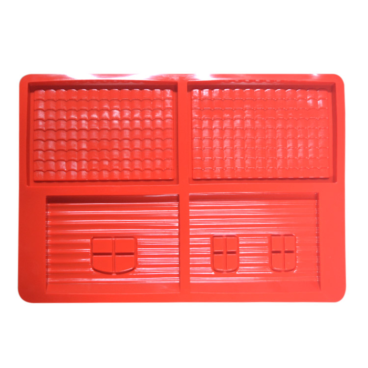 3D Silicone Baking Utensils House Shaped Square Handmade Diy Silicone Soap Mold