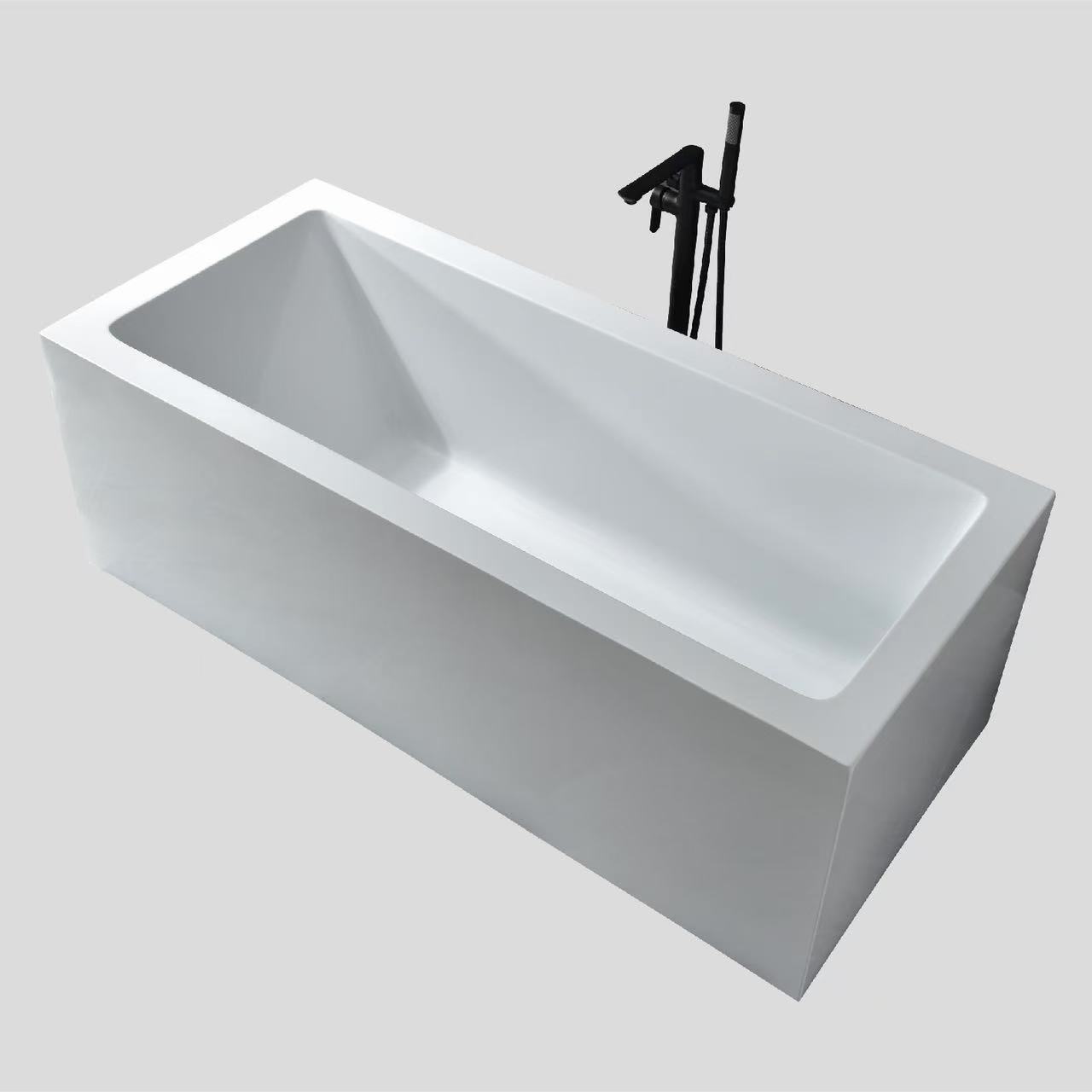 Small Heat Retention Acrylic Free Standing Bathtubs Deck Mount Modern 1600mm