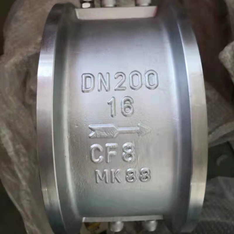 Stainless Steel 304 Clamp Check Valve Butterfly Type Double Disc Check Valve