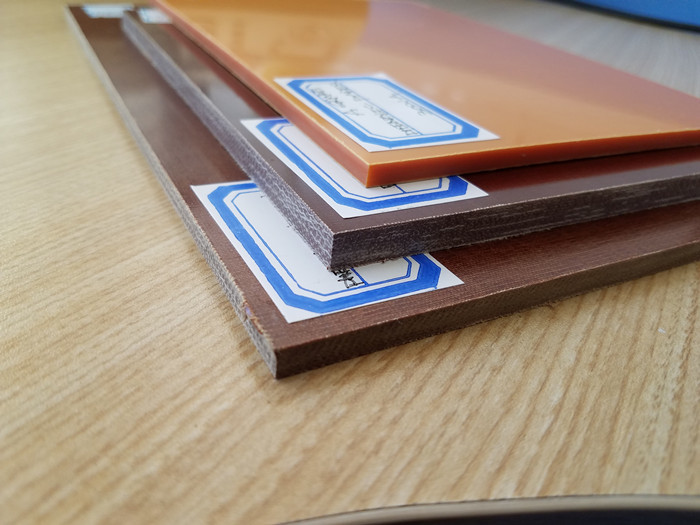 Brown Smooth Surface Colored Plastic Sheet / Phenolic Cotton Sheet Heat - Resistant