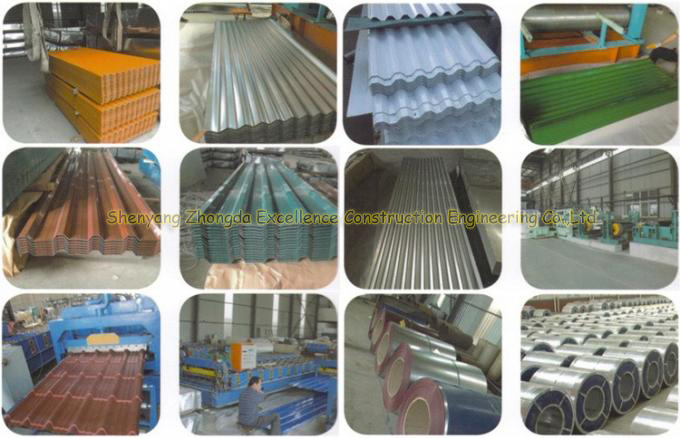 Long Span Color Coated Corrugated Roofing Sheet / PPGI corrugated roofing sheets /Color Coated Metal Roof