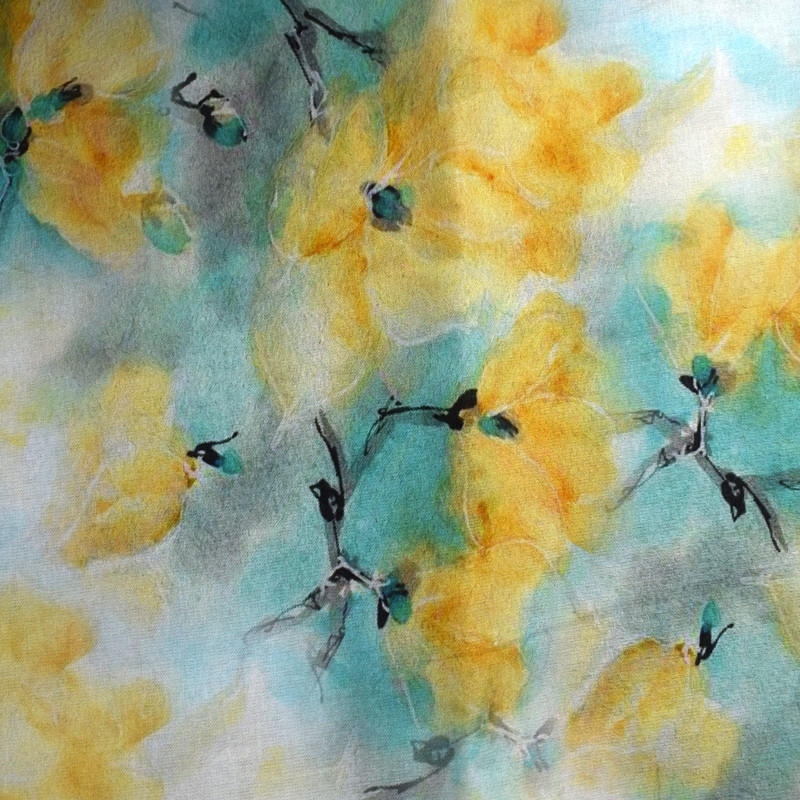 Dress Polyester Printing Fabric Cotton Woven Fabric Linen Ramie Cloth
