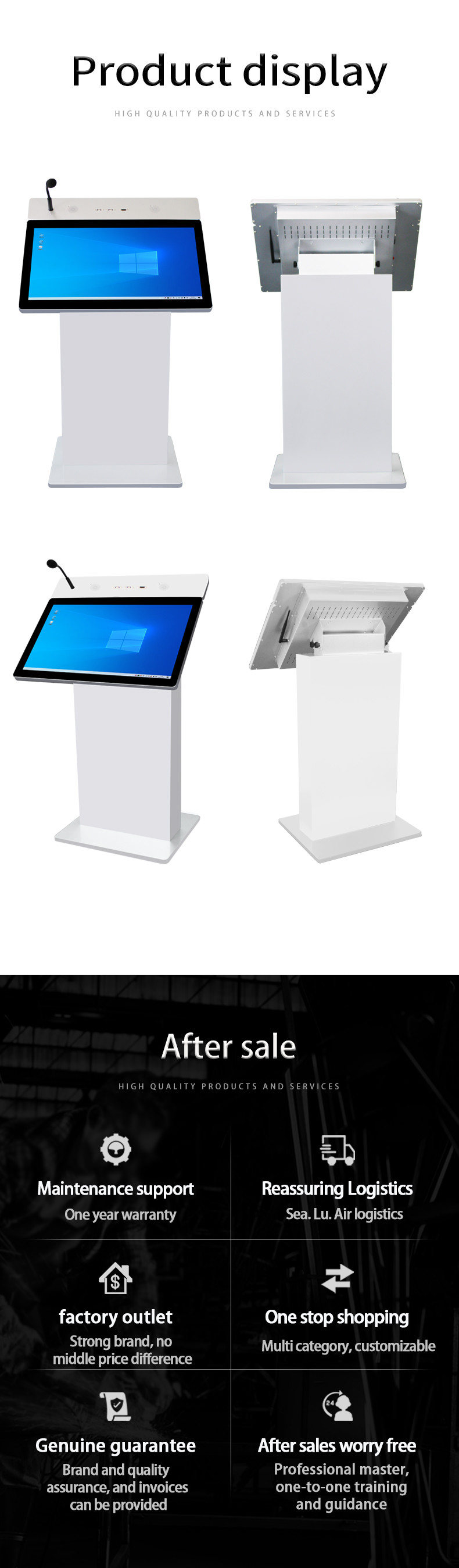 Conference Hall Multimedia Podium , Smart Classroom Podium Lectern