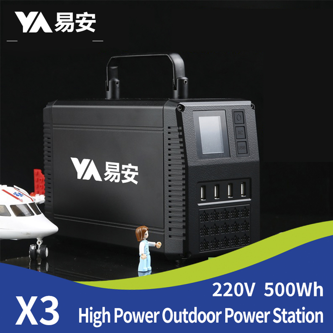 IP 65 Waterproof class 300W Portable Power Station, Small Size 0.4cm higher than iphone X, Larger Power Amazing Capacity 3