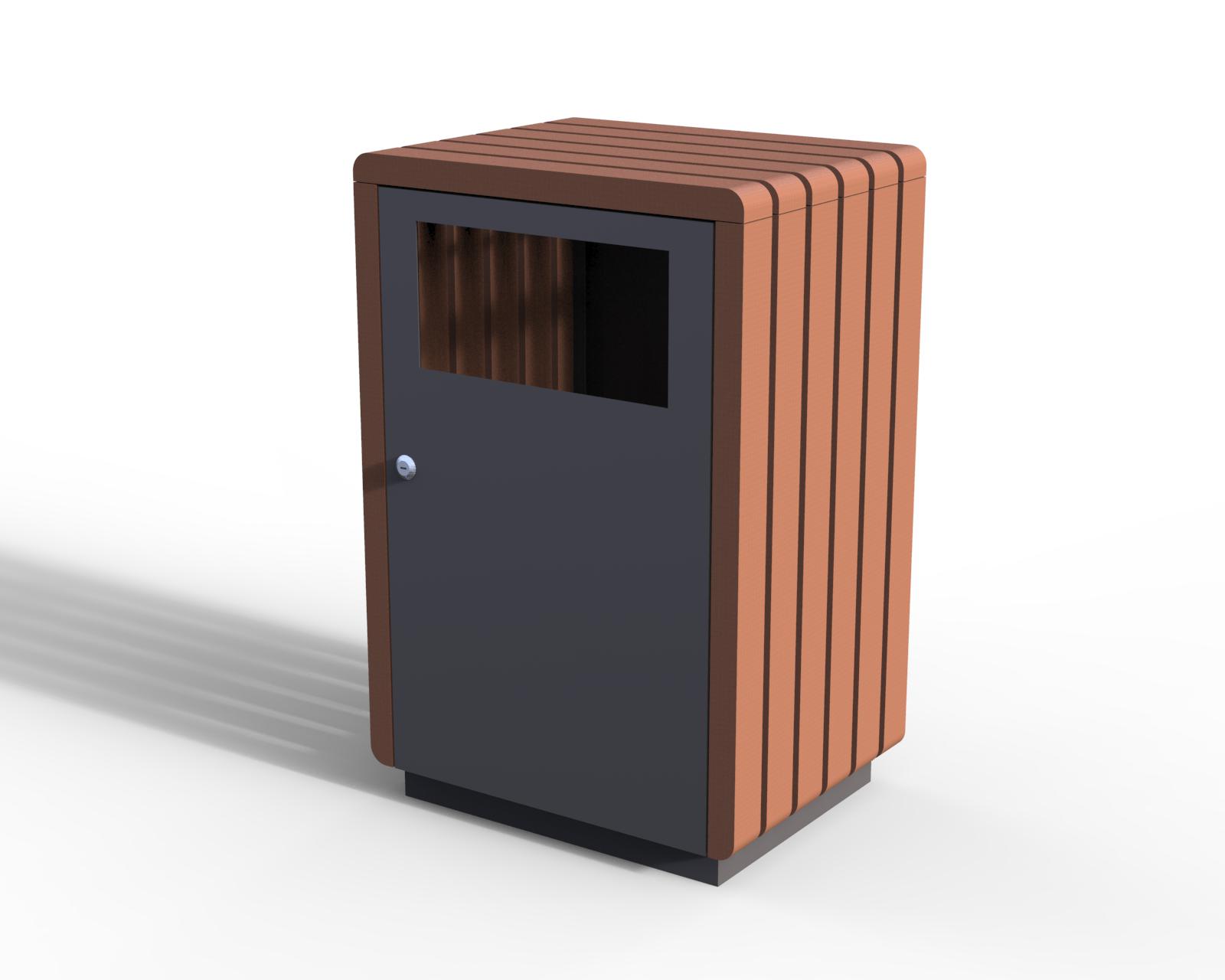 wood ashtray dustbin