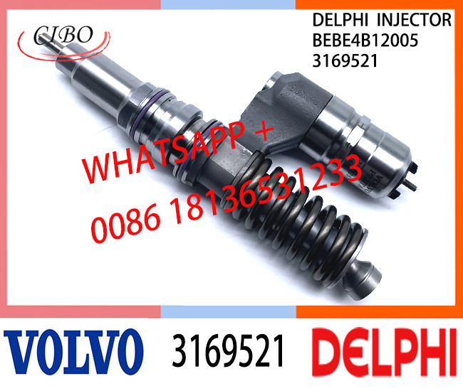 VOL 3169521 BEBE4B12005 Fuel engine Diesel Injector 3169521 BEBE4B12005 A3 for VOL D12 3039 US2000 SPEC 345/385/425