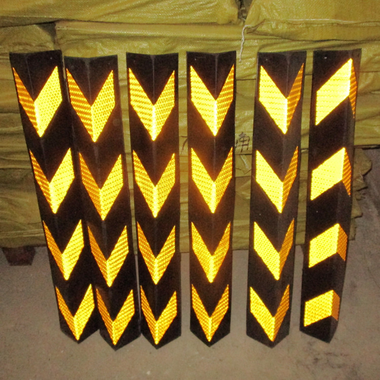 800mm Rubber 4 Reflective Film Wall Corner Bumper Guard