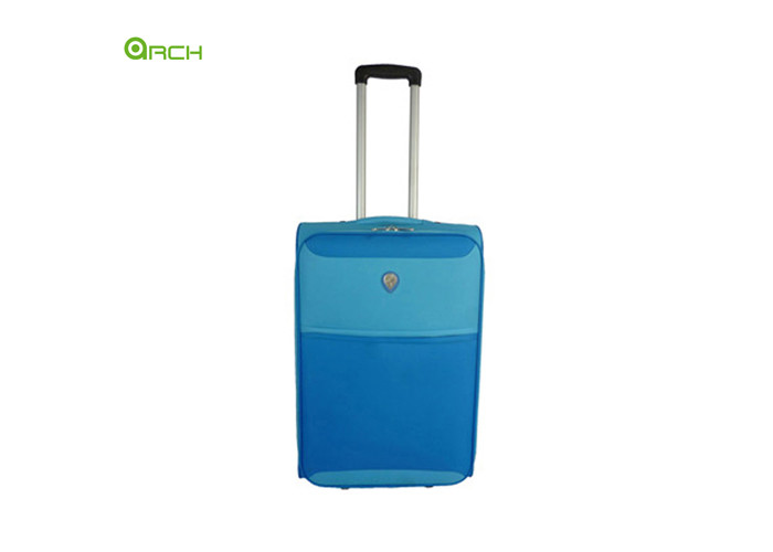 Economic 600D Polyester Trolley Case Soft Sided Luggage with in Line Wheels