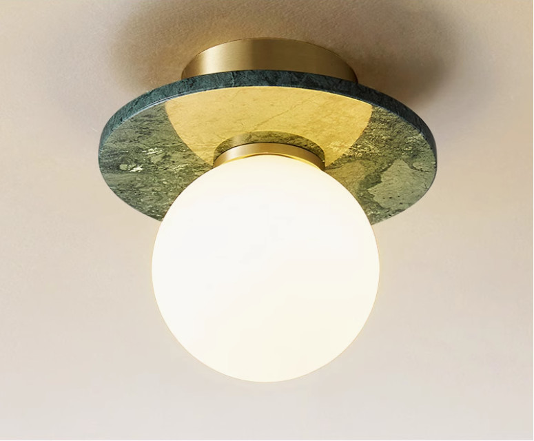 Natural marble Nordic villa corridor ceiling lamp designer homestay art creative personality corridor lamp