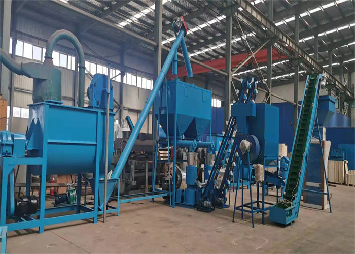 1t/h, 2t/h flat die animal feed production line for chicken feed cattle goat rabbit poultry feed pellet production line