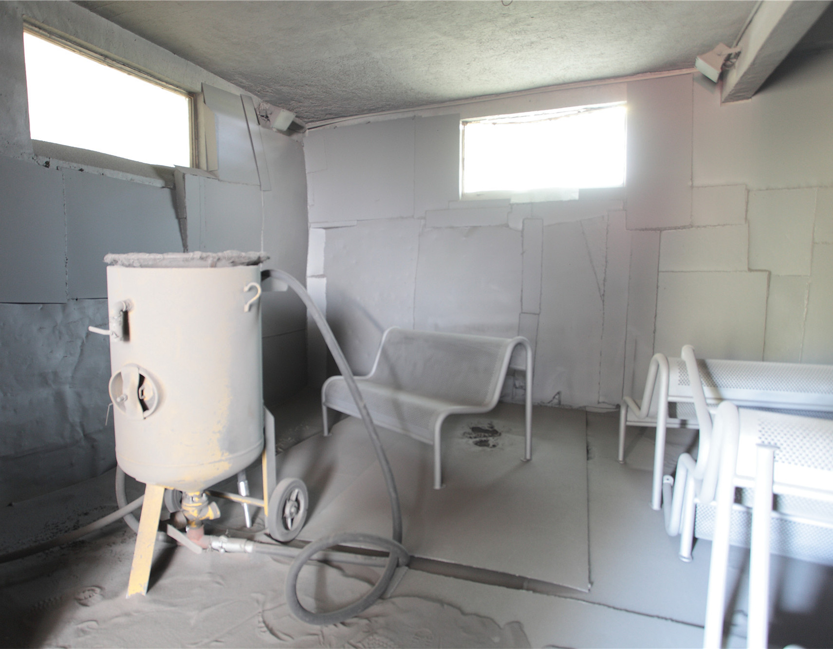 50 Litre Outside Outdoor Patio Trash Can With Sanding Zinc Spraying Finish