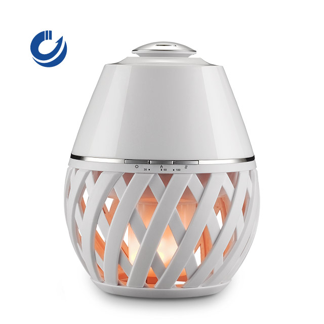 Flame Lamp Portable Ceramic Ultrasonic Essential Oil Diffuser
