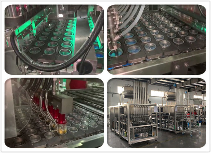 SKP-8 8Lines Plastic Cup Filling Sealing Machine