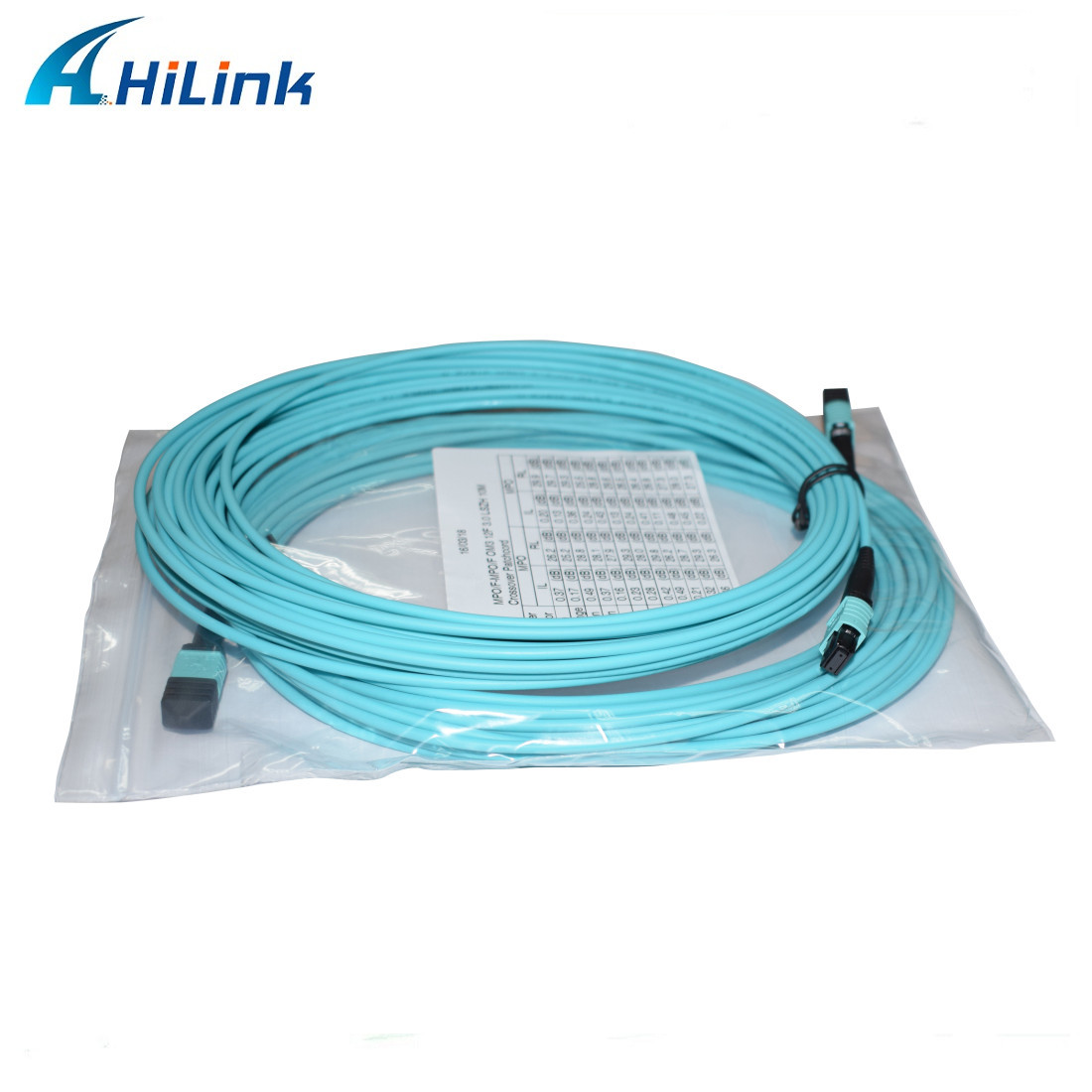 12 Core Multimode MPO MPO Fiber Cord OM3 LSZH 3MM Female Type B