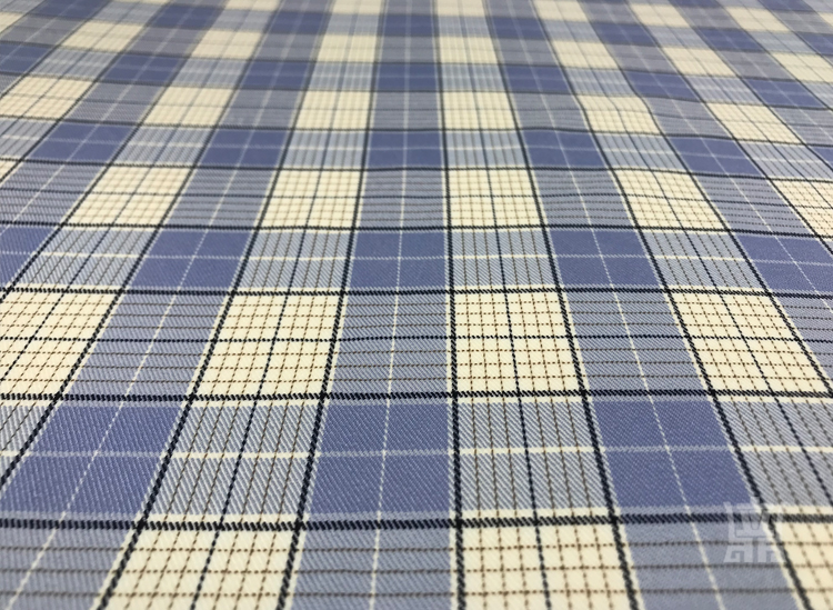 97% Polyester 3% Spandex Madras Gingham Plaid Fabric 160gsm Multi Colour