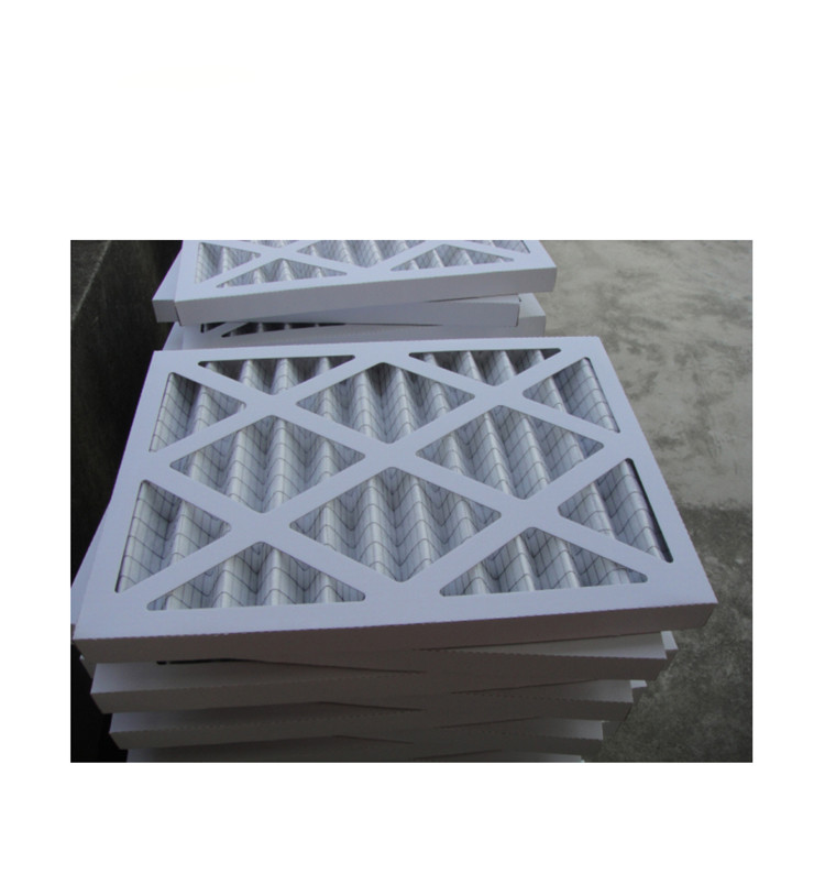 Air Conditioning Hepa Pre Filter G4 Pleated Panel Disposable Cardboard