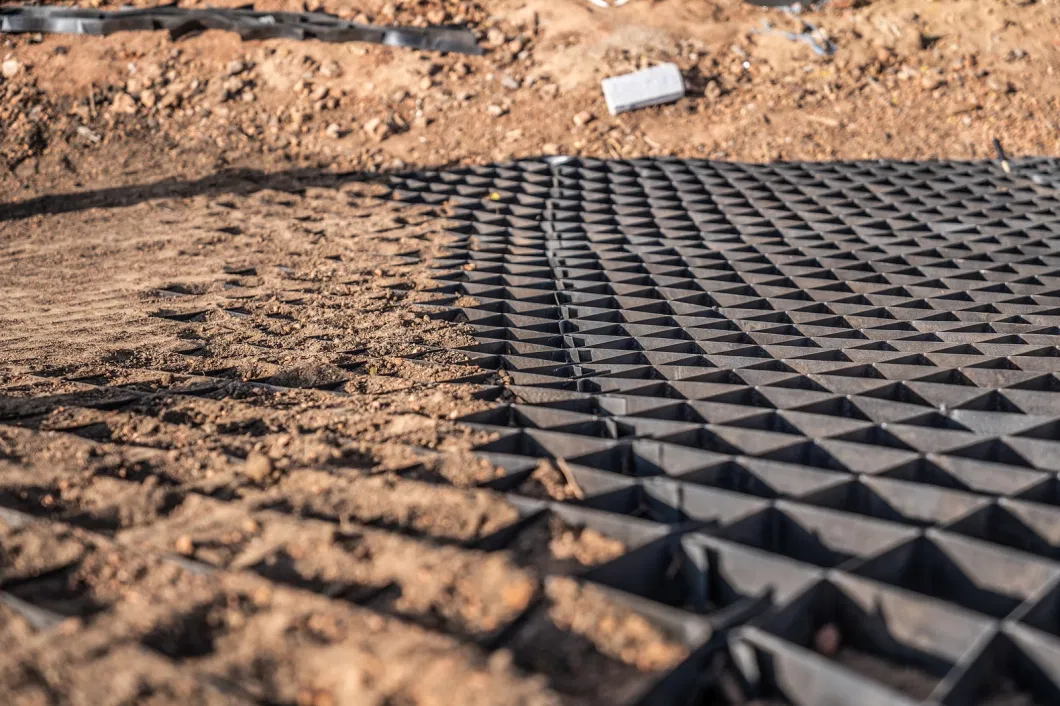 HDPE Geocell Gravel Grid 50mm ASTM Standard Textured Smooth Surface Plastic Geocell