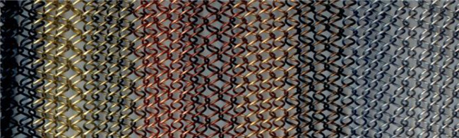 Aluminium Alloy Decorative Room Partition U / H Track Metal Mesh Drapery