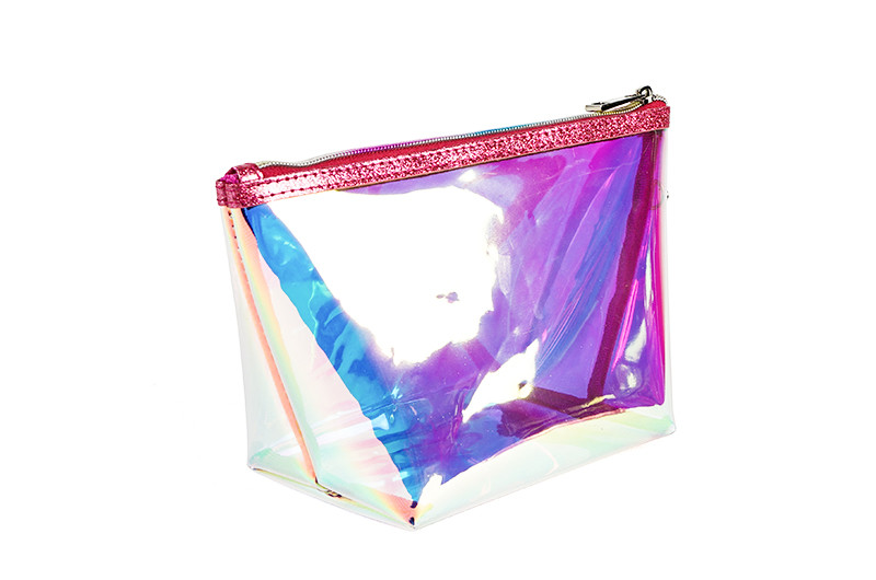 Clear Toiletry Hologram Clutch TPU Cosmetic Bag